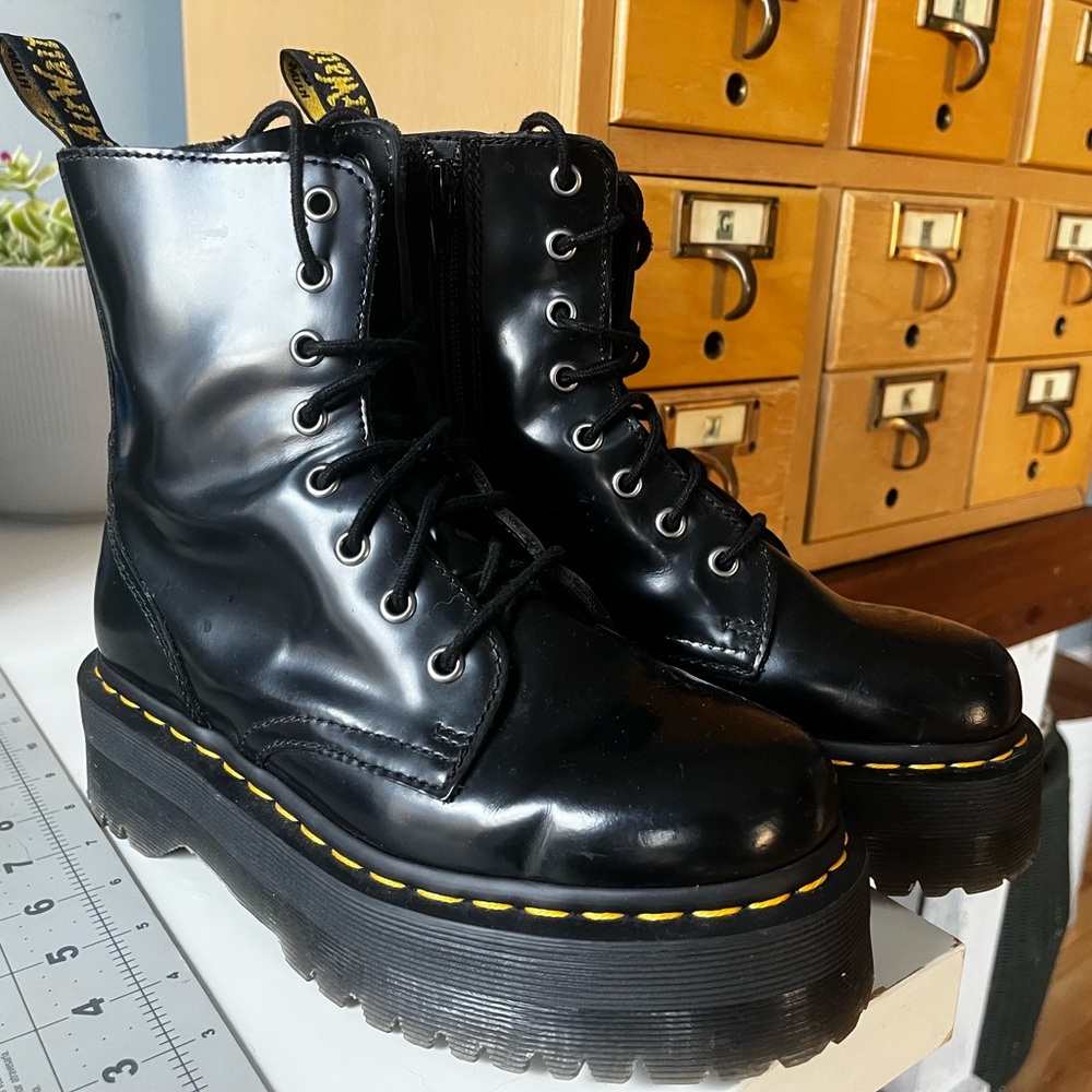 Dr. Martens Black Jadon Platform Boots